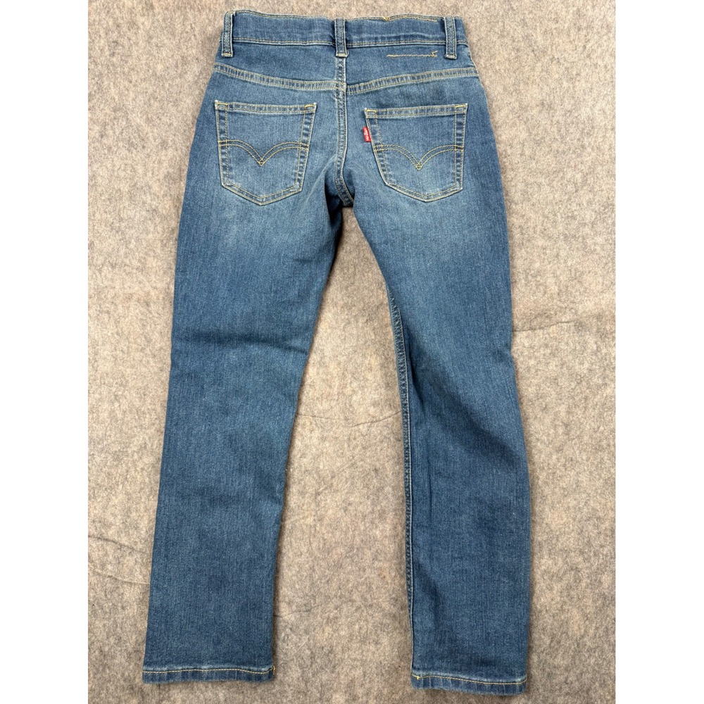 Levis 511 Slim Performance Jeans Kids Size 8 Blue Denim Adjustable Waist 511TM - Picture 6 of 6